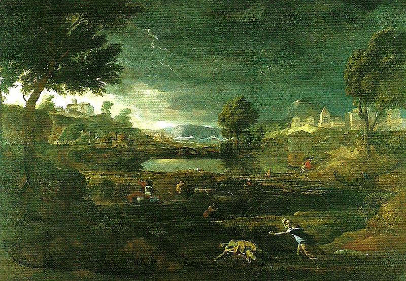 Nicolas Poussin landscape with pyramus and thisbe china oil painting image